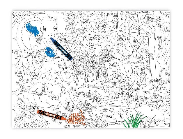 Crocodile Creek Art Colouring Poster Set - Treasure Island Toys