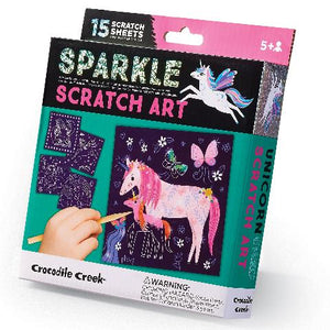 Crocodile Creek Art Sparkle Scratch Art Unicorn