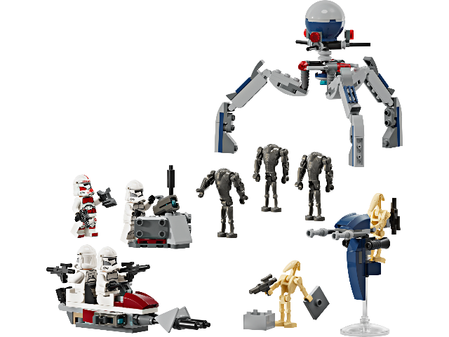LEGO Star Wars Clone Trooper Battle Droid Treasure Island Toys