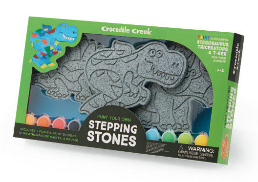 Crocodile Creek Art Stepping Stones Dinosaur