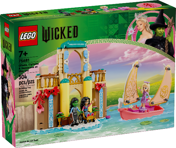 LEGO Wicked Glinda, Elphaba & Nessa Rose at Shiz University