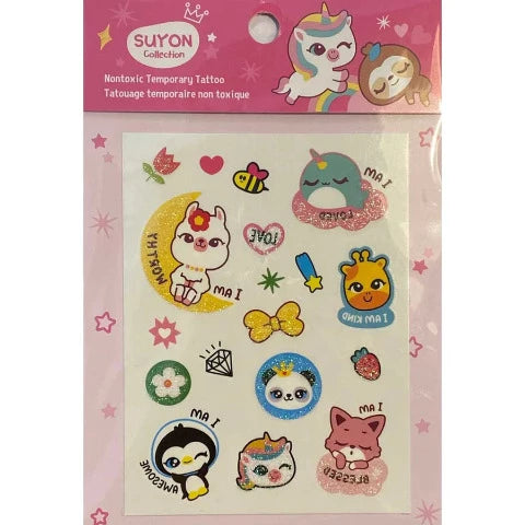 Suyon Temporary Tattoos - Pink - Treasure Island Toys
