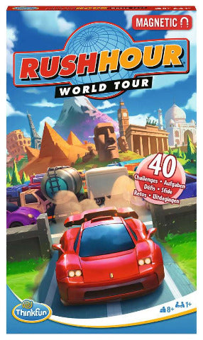 ThinkFun Rush Hour World Tour Magnetic Travel Puzzle