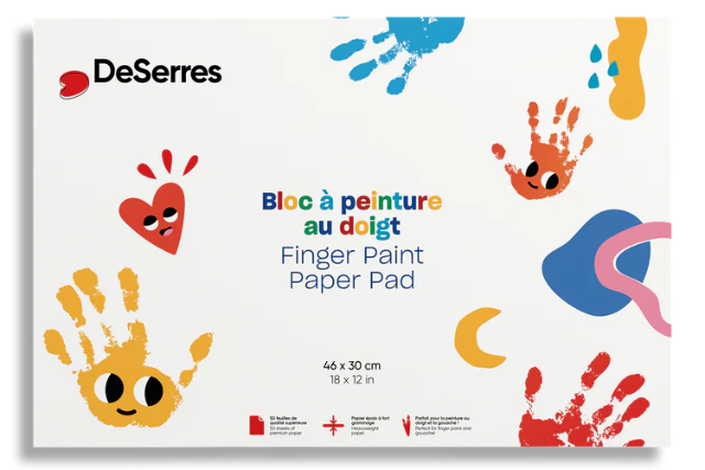 Deserres Fingerpaint Paper Pad - Treasure Island Toys