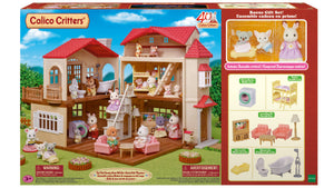 Calico Critters Gift House - Red Roof Country Home Secret Attic Playroom - Treasure Island Toys