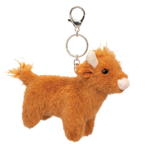 Douglas Cuddle Bag Charm Highland Cow - Treasure Island Toys