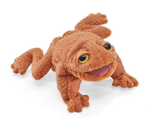Folkmanis Finger Puppet - Toad - Treasure Island Toys