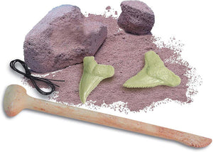 4M KidzLabs Dig a Glow Shark Tooth - Treasure Island Toys