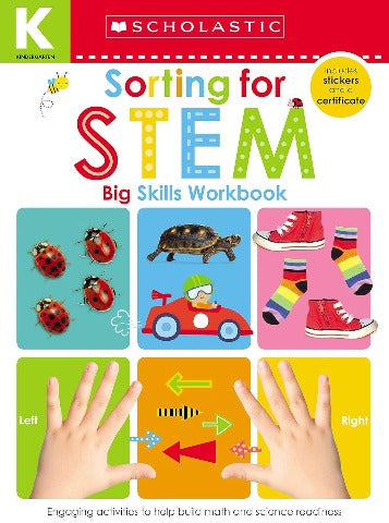 Scholastic Early Learners: Big Skills Workbook Kindergarten Sorting for STEM - Treasure Island Toys