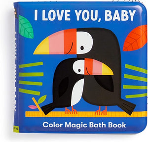 Galison Mudpuppy Color Magic Bath Book - I Love You, Baby - Treasure Island Toys