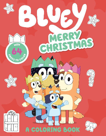 Bluey: Merry Christmas, A Colouring Book - Treasure Island Toys