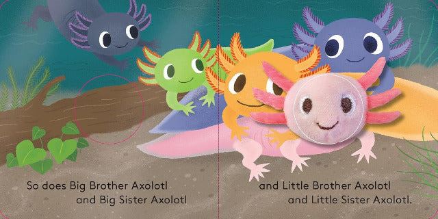 Finger Puppet Book - Baby Axolotl - Treasure Island Toys