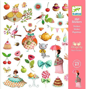 Djeco Art - Stickers Princess Tea Party - Treasure Island Toys