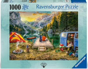 Ravensburger Puzzle 1000 Piece, Calm Campsite - Treasure Island Toys