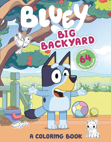 Bluey Big Backyard: A Colouring Book - Treasure Island Toys