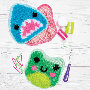 Klutz Latch Hook Animals: Red Panda, Frog & Shark - Treasure Island Toys