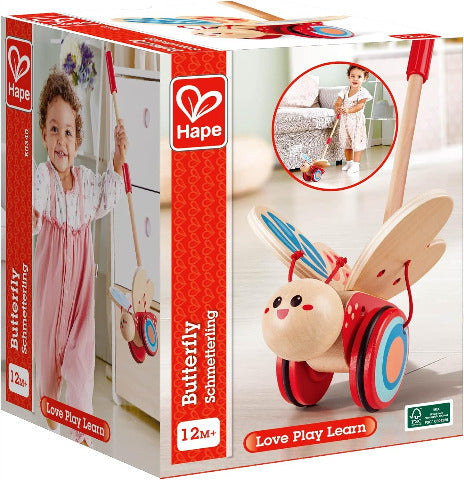 Hape butterfly push toy on sale