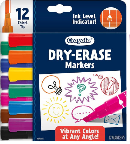Crayola Markers Dry Erase Broad Line - Treasure Island Toys