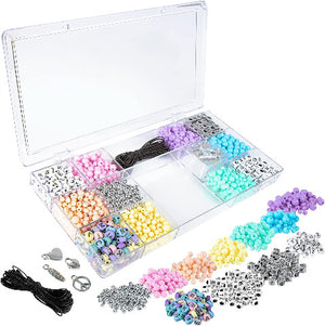 Fashion Angels Alphabet Beads Bracelet Kit, Pastel Rainbow - Treasure Island Toys