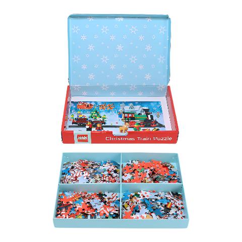 LEGO Puzzle Christmas Train, 400 Piece - Treasure Island Toys