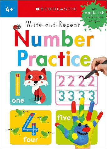 Scholastic Early Learners: Write-and-Repeat Number Practice - Treasure Island Toys