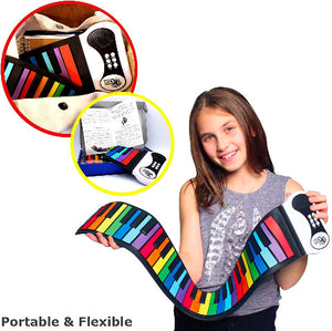Rock N' Roll It! Rainbow Piano - Treasure Island Toys