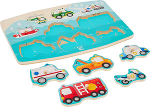 Hape Puzzle Peg Emergency - Treasure Island Toys
