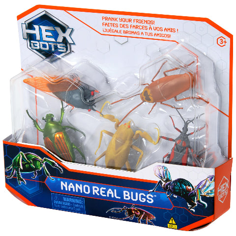 HEX BOTS Nano Real Bugs, 5 Pack - Treasure Island Toys