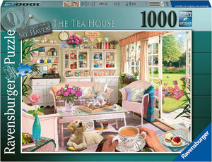 Ravensburger Puzzle 1000 Piece, My Haven: The Tea Shed - Treasure Island Toys