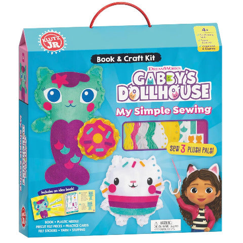 Klutz Jr. Gabby's Dollhouse My Simple Sewing - Treasure Island Toys