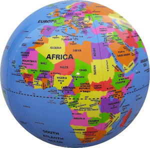 Caly Globes Our World Classic Inflatable Globe, 30 CM - Treasure Island Toys