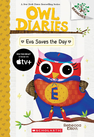 Branches Reader - Owl Diaries: 22 Eva Saves the Day - Treasure Island Toys