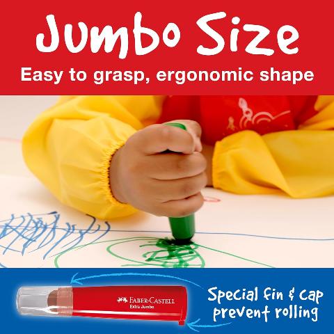 Faber-Castell Little Creatives Jumbo Ultra Washable Markers