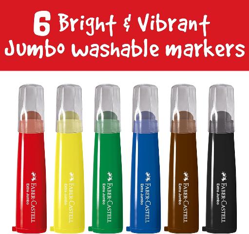 Faber-Castell Little Creatives Jumbo Ultra Washable Markers