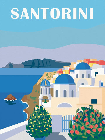 Ravensburger CreArt Canvas Shades of Santorini - Treasure Island Toys