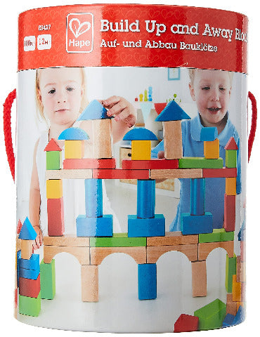 Hape Blocks Build Away Set, 100 Piece Treasure Island Toys