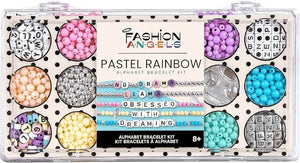 Fashion Angels Alphabet Beads Bracelet Kit, Pastel Rainbow