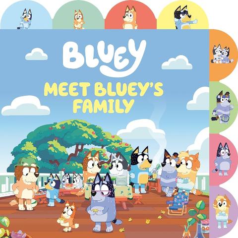 Meet Bluey's Family: A Tabbed Board Book - Treasure Island Toys