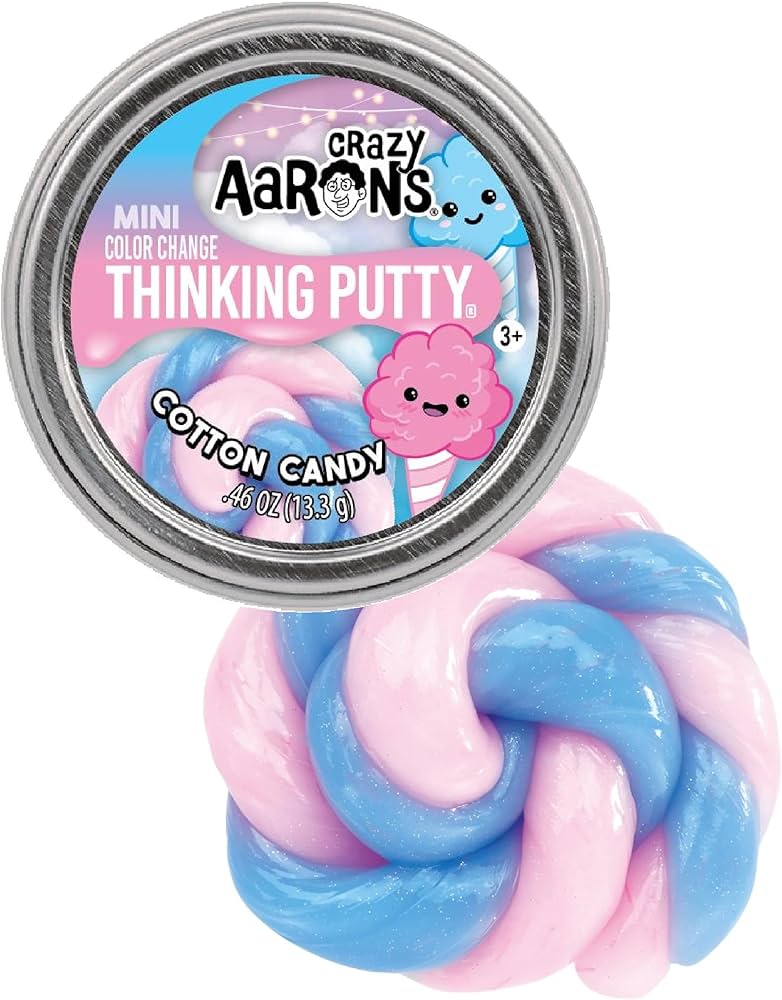 Crazy Aaron's Thinking Putty Mini Colour Change - Cotton Candy - Treasure Island Toys