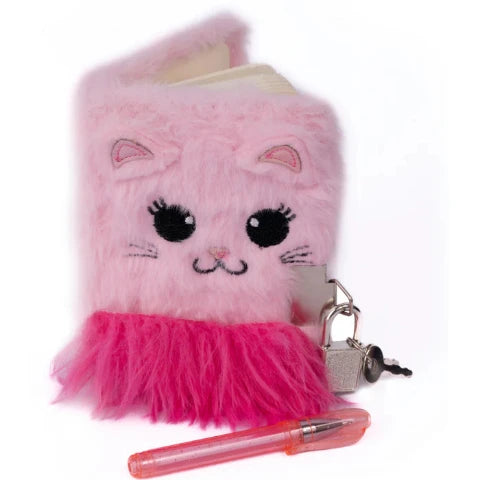 Great Pretenders Stationery - Furry Friends Journal, Kitty - Treasure Island Toys