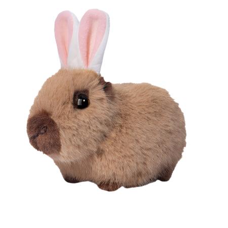 Douglas Cuddle Capybara Cappie with Bunny Ears - Treasure Island Toys