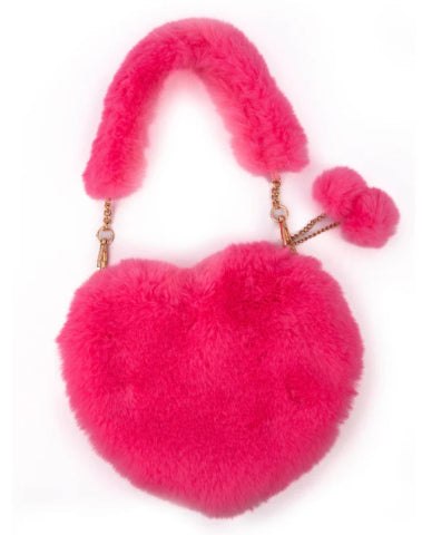 Great Pretenders Purse - Pinky Promise Furry Fuchsia - Treasure Island Toys