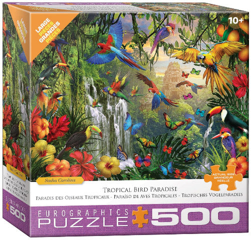 Eurographics Puzzle Tropical Bird Paradise, 500 Piece