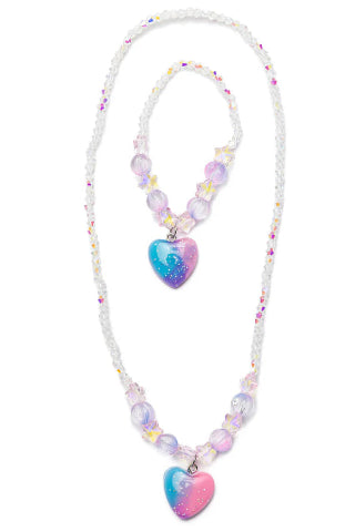 Great Pretenders Fashion - Galaxy Heart Necklace & Bracelet Set - Treasure Island Toys