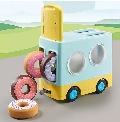 Playmobil 1.2.3 Crazy Donut Truck with Stacking - Treasure Island Toys