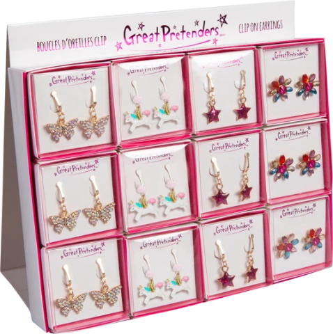 Great Pretenders Fashion - Clip On Dangle Earrings