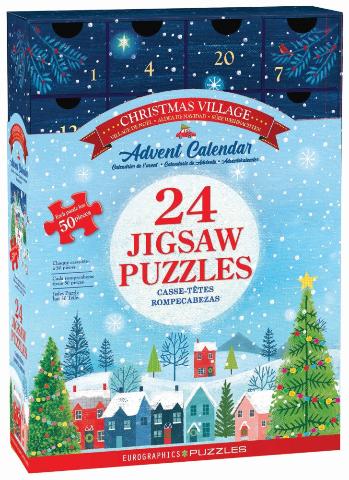 Eurographics Puzzle Advent Calendar Christmas Village