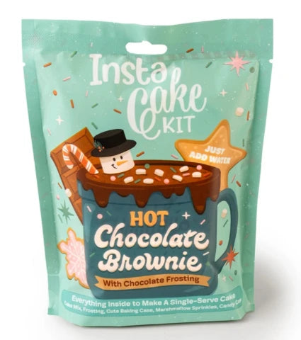 InstaCake Holiday Hot Chocolate Brownie - Chocolate Frosting