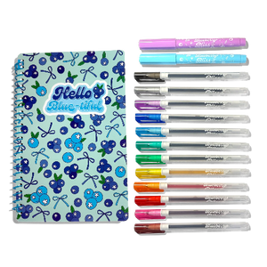 Ooly Blueberry Bliss: Scented Gel Pen & Highlighter Writing Kit