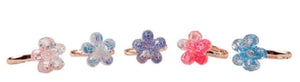 Great Pretenders Fashion - Boutique Rings Shimmer Flower - Treasure Island Toys